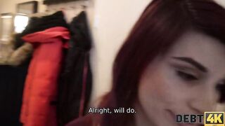 DEBT4k. Poor Jessica Red has the only chance to earn enough cash