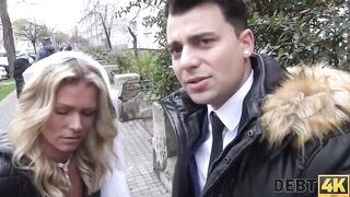 Debt4k. Real Man Has Sex With Big Titted Bae With Huge Debts