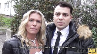 Debt4k. Magnificent Victoria Innocent Has Sex With Debt Agent