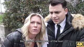Debt4k. Magnificent Victoria Innocent Has Sex With Debt Agent