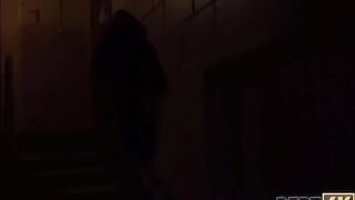 DEBT4k Bro pulls rough dick out of leggings to XXX the ravishing debtor
