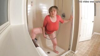 60  GILF masturbating into soak t-shirt
