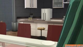 Son Fucks Blonde Milf After They Had Dinner Together