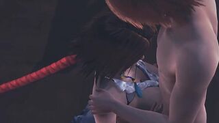 Final Fantasy X-two Cartoon - Yuna Hand Job and boobjob - Japanese chinese Manga Hentai Clip Game Porn