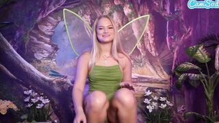Camsoda - babe Blonde 18 Year Old Cosplay As Tinker Bell Masturbates With Sex Dildo