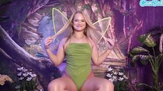 Camsoda - babe Blonde 18 Year Old Cosplay As Tinker Bell Masturbates With Sex Dildo