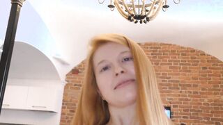 Blue-eyed and red-haired Thumbelina sat very tight on a rough penis ! eighteen y.o.