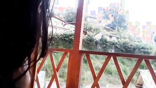 hispanic masturbates with her neighbor watching and squirts
