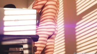 Quick Saturday NIGHT FUCKED with YOGA INSTRUCTOR into RESTROOM-AmXNetwork
