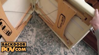 pov - Big Boobed milf Goddess Shalina Devine boned up the booty