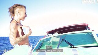 (FREE FULL FILM) - CHICAS LOCA - Alternative cougar Gina Snake Enjoying Hardcore Banging With Her bf On The Boat