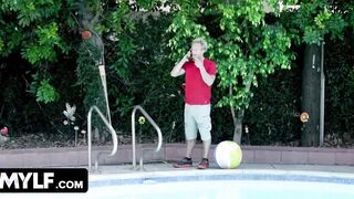 Mylf - Passionate Ginger Mom Odette Fox Ride Her Next Door's Thick Penis And Swallows His Cum