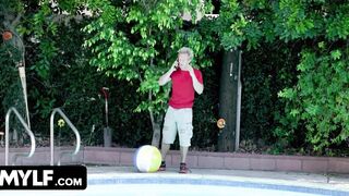Mylf - Passionate Ginger Mom Odette Fox Ride Her Next Door's Thick Penis And Swallows His Cum