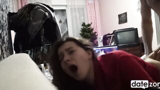 Amateur lovers get freaky watching porn and started to banged!