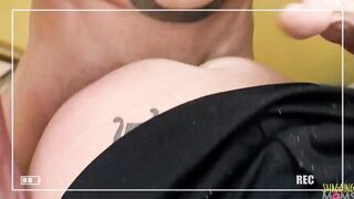 Behind the scenes awesome cougar blonde fucking with huge cock