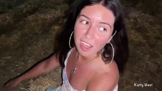 Shameless sluts took off her underwear inside outdoor