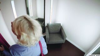 FITTING-ROOM - Instragram star Ariel hard masturbation inside the office restroom