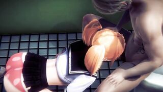 Cartoon Uncensored 3D - hardsex into a outside WC - Japanese eastern Manga Cartoon Scene Game Porn