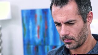 Tiffany SexBot teaches him how to have sex.