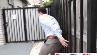 Then, he “forgets” to put the condom on and fucks her barely legal twat from behind before filling her up with cum! - FULL FILM on http://TeenPies3X.com