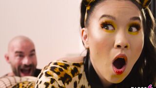 Cock or treat said Bae chinese teens kitten Kimmy Kimm to a much mature dude