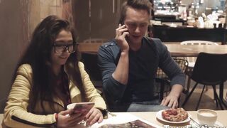 Licking The Sweet 19 Year Old Twat of Little Candy Before She Riding Penis