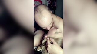 hot women gets plowed rough into tight cunt, bj, cum on melons, face