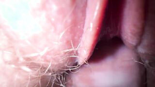 Close up fucked with my 18 roommate and cum on unshaved snatch
