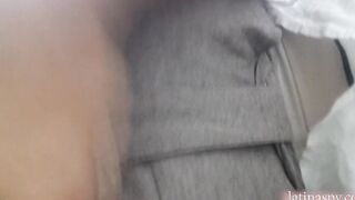 hispanic with long booty gets comfy at Tocaculos room
