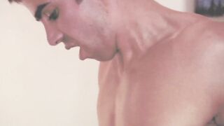 Perfect blonde gets drilled into bed by a manly stud