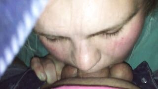 Desperate 18 Year Old Sneaks Her Bf In Her Room Then Suck His Cock Under The Cover While Parents Into The Next Room Cum Swallowing