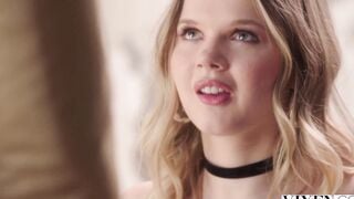 VIXEN Thin adorable young Intern Coco seduces her mature boss