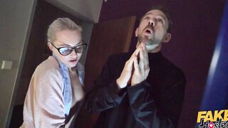 Fake Hostel Halloween One Of A Kind - The Haunted Locker - sweet freaky eighteen with tiny boobs gets stunning soak ride a hugest penis of mature man