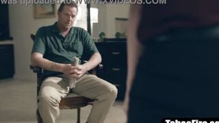 Stepfather pimps out step daughter & watches her nailed a wicked client