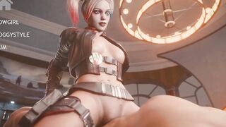 THE BADDIES POUNDER ! ! HARLEY QUEEN HOPPING ON MY GIGA-DONGER