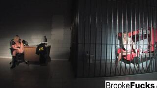 See Brooke Brand Banner be both the Cop and the Inmate