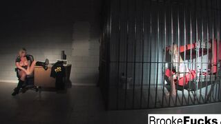 See Brooke Brand Banner be both the Cop and the Inmate