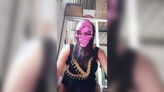 Arab performer performs an sexual dance