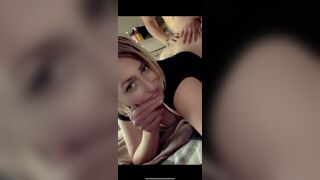 Hottie blonde gets screwed rough, jizzed on booty