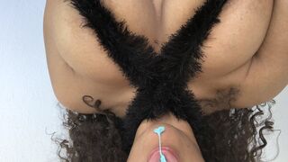 Cum on my tongue satisfy I love the taste