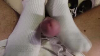 Feet bdsm sneakers vance! Jerking off with your toes!