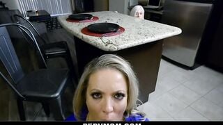 Step Daughter And Stepmom Share Huge Dick