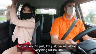 Vehicle boned teenagers banged! public by driving instructor