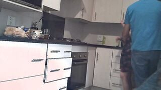 SPY WEBCAM :Ex gf lets me use her cunt as a cumdump and cummed her inside her boyfriends kitchen,