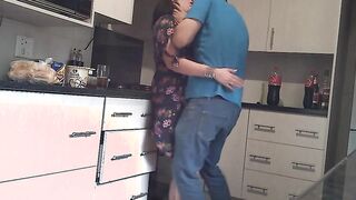 SPY WEBCAM :Ex gf lets me use her cunt as a cumdump and cummed her inside her boyfriends kitchen,