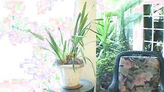 Goddess little eastern gets drilled hardcore by long white stud into the patio