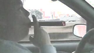 Big Cigar Into The Vehicle