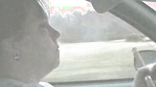 Big Cigar Into The Vehicle