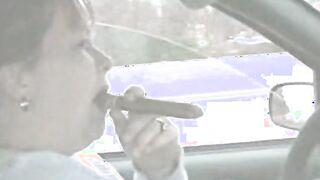 Big Cigar Into The Vehicle