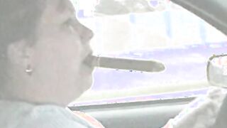 Big Cigar Into The Vehicle